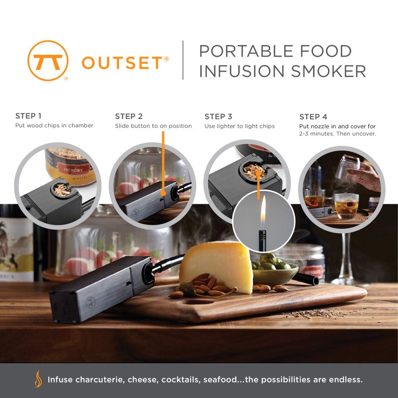 Outset رقائق تدخين التفاح الطبيعية من أوتسيت، 6 أونصات، بني - Image 4